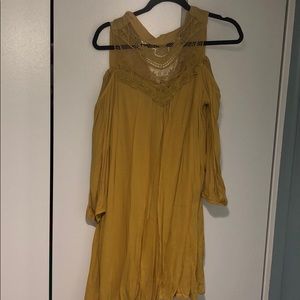 Lacey yellow dress